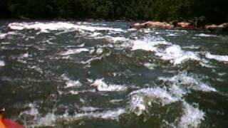 preview picture of video 'Raft Flip on The New River, West Virginia -- June 2009'