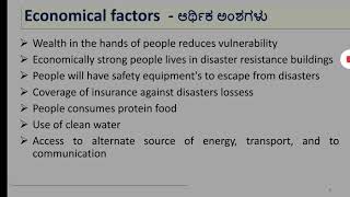 Disaster management session 15: vulnerabilities , factors affecting vulnerabilities UOM
