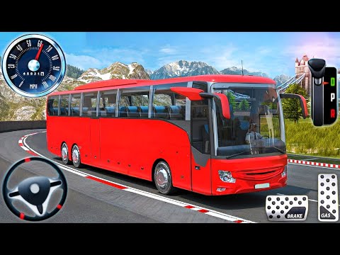 Offroad Bus Drive Simulator 2025 - Real Hill Coach Bus Driving 3D - Android Gameplay