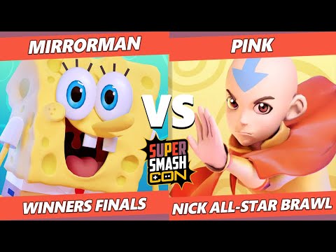 SSC Fall Fest NASB Winners Finals - MirrorMan (Spongebob) Vs. Pink (Aang) Nick All-Star Brawl