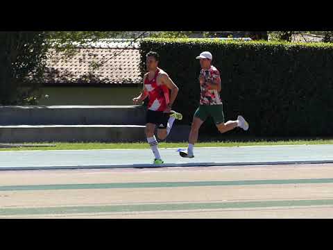 Szögi István és Kiss Gergő résztávos futása