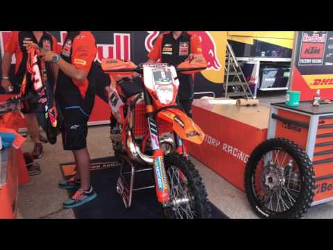 a look inside ktm factory tent