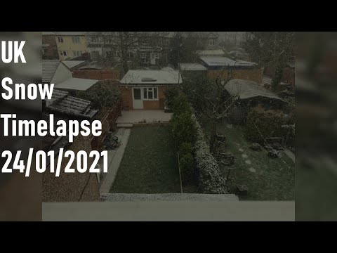 UK Snow Timelapse 24/01/2021