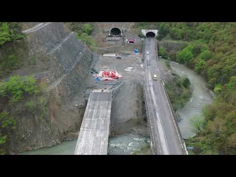 რიკოთის საუღელტეხილო გზის  ხევი-უბისას  მონაკვეთი