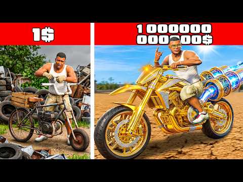 MOTO À 1$ VS 1 000 000$ SUR GTA 5 ! (La dernière est folle)