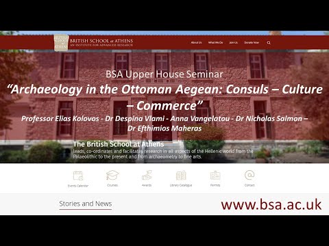 Archaeology in the Ottoman Aegean: Consuls – Culture – Commerce