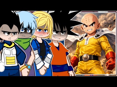 Dragon Ball React to Krillin as Saitama || All Parts - Gacha React