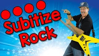 Subitize Rock (sŭbitize) | Math Song for Kids | Jack Hartmann/ Subitize to 10