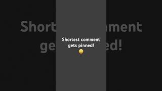 Download lagu Shortest comment gets pinned! #pin #shorts #short #comment mp3