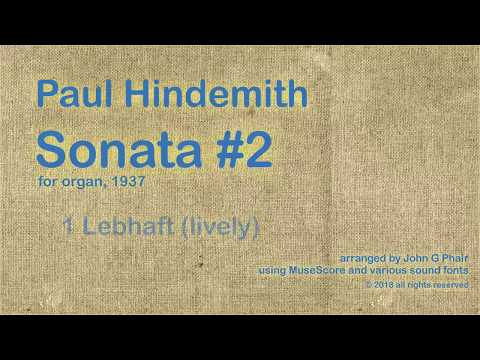 Paul Hindemith - Sonata #2 for organ