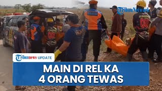 Bermain di Atas Rel, 4 Orang Tewas Disambar KA Fajar Utama di Karawang, Korban 2 Dewasa, 2 Anak-anak