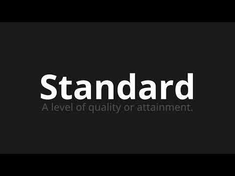 How to pronounce Standard