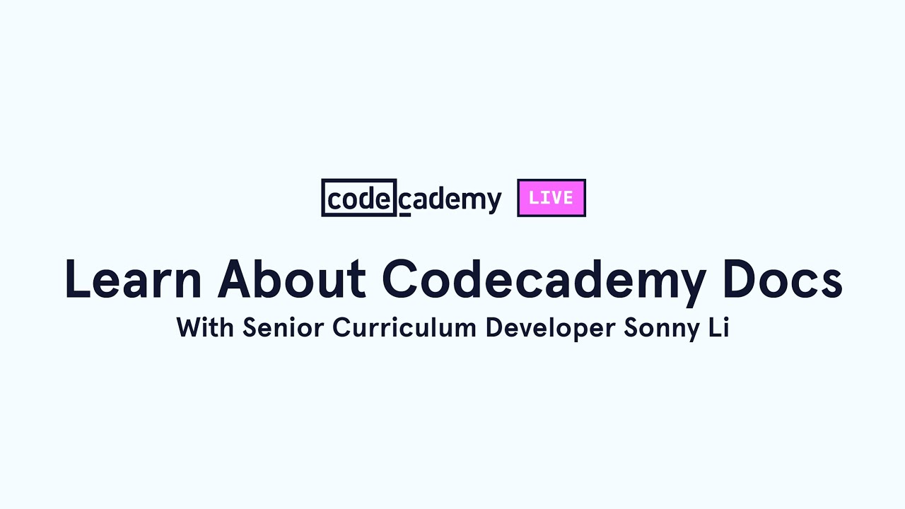 Learn About Codecademy Docs - Part 1