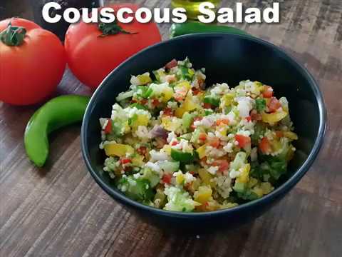 couscous salad recipe, cold couscous salad with mild dressing(low carb salad)