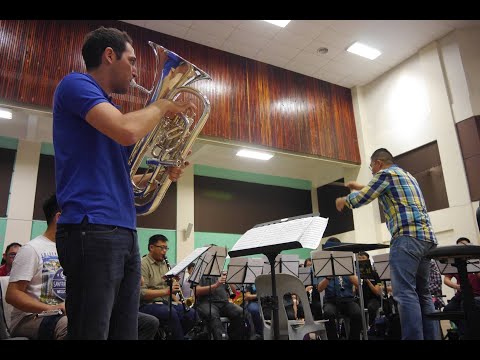 Harlequin by Philip Sparke - Philharmonic Winds of Malaysia ft. Bastien Baumet