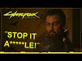 Cyberpunk 2077 V Mocking Takemura Hideshi Hino Late Night Comedy Host