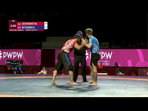 1/8 Men's GP No-Gi - 77 kg: M. DZHARBAEV (RUS) v. A. BUTSENKA (BLR)