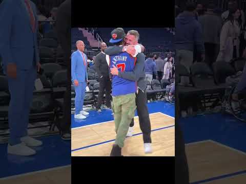 kevin Love And JR Smith Reunite At The Knick Game #knicks #kevinlove #newyork