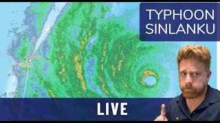 Download lagu Super Typhoon Sinlaku, Monday Night as the storm nears mp3