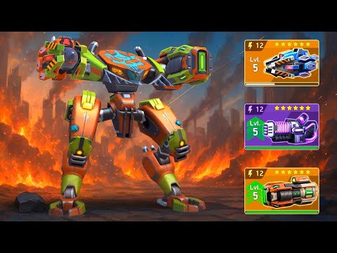 Stalker with Savant 12, Disruptor 12, Fusion Cannon 12 - Mech Arena