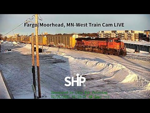 Fargo/Moorhead, USA | W Train Cam LIVE | BNSF KO Sub | Moorhead, MN Junction | ‪@NTR-SHR‬ | MP 5.8