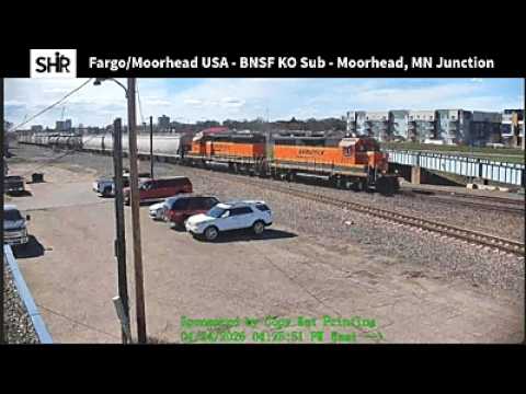 Live webcam view of BNSF Junction Railcam in Moorhead