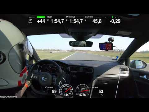 Tor Poznań Track Day, Golf R, 1:54, Onboard