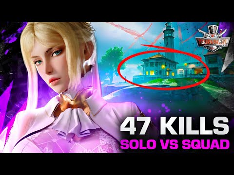 47 KILLS INTENSE SOLO VS SQUAD | Alcatraz Tournament Full Gameplay