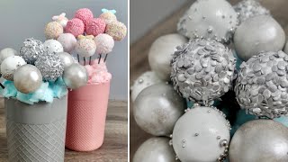 All the Basics of Decorating, Sprinkling & Making Metallic Cake Pop Bouquets|4K Cake Pop Class Pt. 2