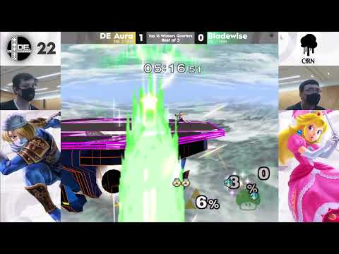 DE | Aura (Sheik) vs Bladewise (Peach) | Domino Effect 22 Melee Singles Top 16 WQF
