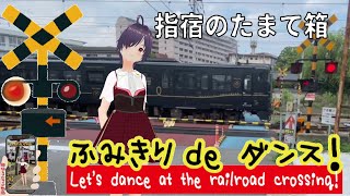 踏切動画 【踏切ダンス】臨時列車"指宿のたまて箱"90号・91号《縦動画＃10 》[Let's dance to the rhythm of the railroad crossing]