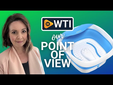 Homedics Compact Pro Spa Collapsible Footbath with Heat | Vibration Massage - WTI product video review