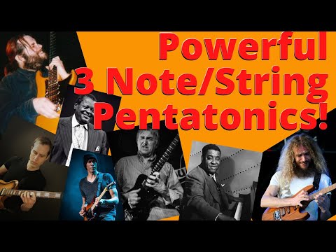 A Trio of 3NPS Pentatonic Approaches🎸Three notes-per-string Stretched Positions🎶