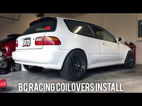 BC RACING COILOVERS INSTALL CIVIC EG
