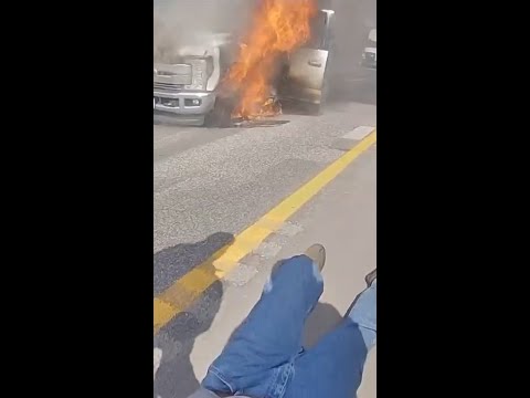 Driver pulled from burning truck on Missouri highway