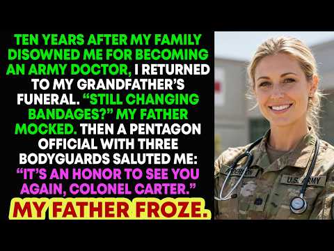 My Father Mocked Me at a General’s Funeral — Then the Pentagon Man Said, “It’s an Honor, Colonel Car