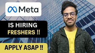 Meta is Hiring Freshers! | Software Engineer Role | Apply Now 🔥🔥