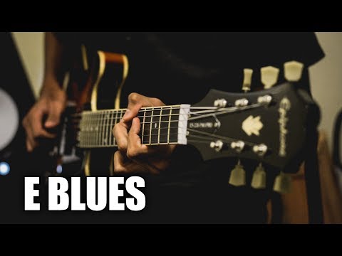 Blues Acoustic Guitar Backing Track In E