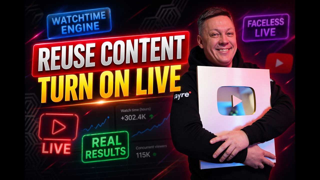 Go LIVE with your EXISTING CONTENT: Don`t WASTE IT