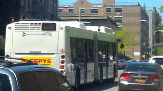 preview picture of video 'New Flyer XD-60 Xcelsior Artics on the Bx42 Bus@West Farms Square/E. Tremont Avenue'