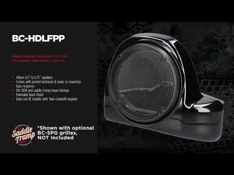 Saddle Tramp Speaker Grille and Harley-Davidson® Lower Fairing Speaker Pod and Assembly