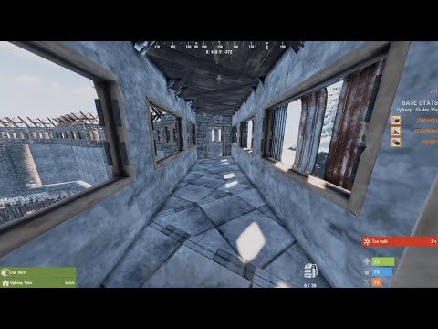 20 man Rust base takes up one grid with massive china wall.