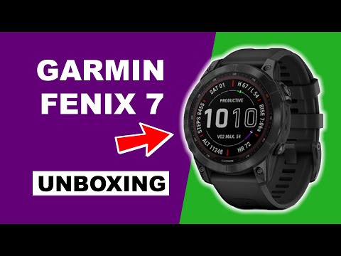 Garmin Fenix 7 Sapphire Solar Black DLC Titanium Unboxing 4K