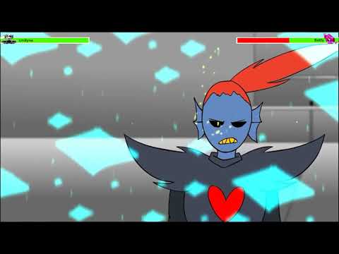 Undyne vs Betty with healthbars