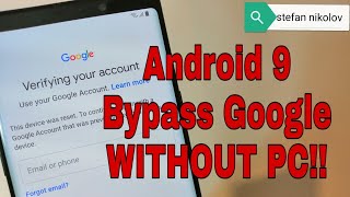 BOOM!!! Samsung Note9 SM-N960F. Remove Google Account. Bypass FRP.