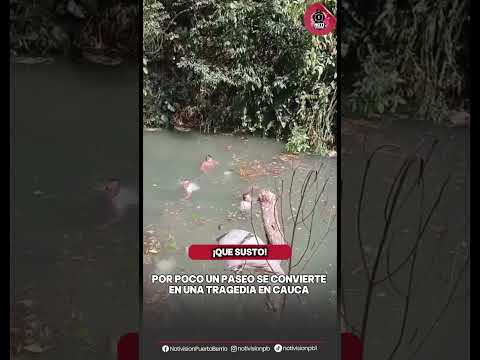 Un momento de descanso y de río en Huisito municipio de el Tambo Cauca, casi ocasiona una tragedia