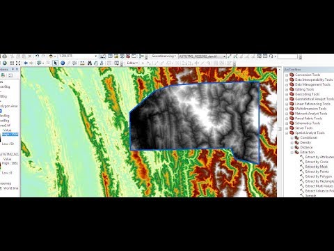 How to extract by Mask Raster DEM using ArcGIS | GEOSPATIAL ROMANIA