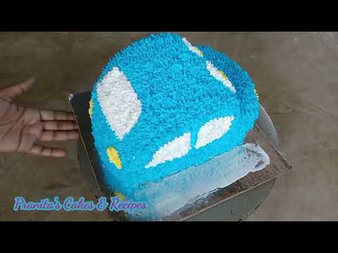 कोणीही करू शकेल असा Car Cake |Chocolate Car Cake | How to make Car cake |car cake without mould