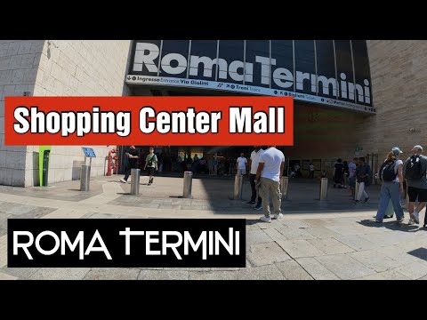 🛍️ ROMA TERMINI 🇮🇹 | Inside the Shopping Center Mall at Rome’s Main Train Station | 4K Walkthrough