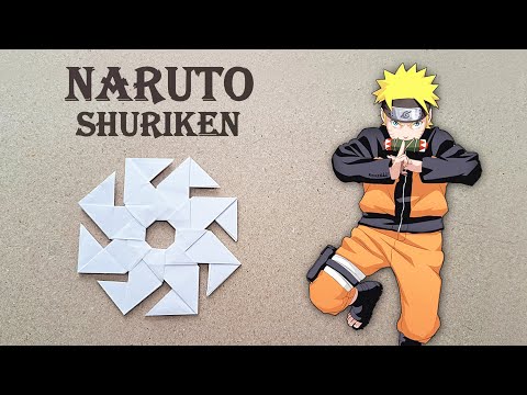 DIY - HOW TO MAKE A NARUTO SHURIKEN FROM A4 PAPER - ( Paper Ninja Star )